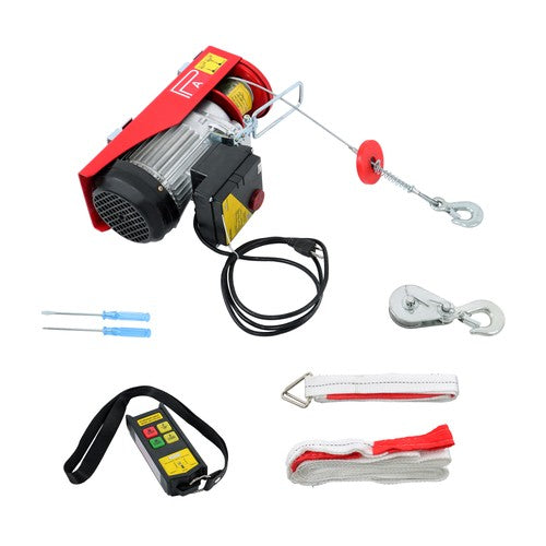 Solid Spare 110V 880lbs Automatic Lift Electric Hoist with 328ft Wireless Remote Control