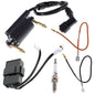 Solid Spare For 1988-2004 Kawasaki Bayou 300 KLF300B Ignition Coil CDI Spark Plug Kit