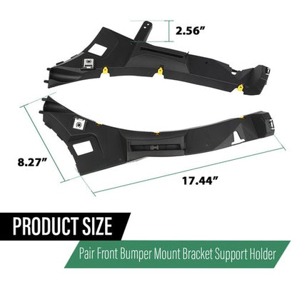 Solid Spare Front Bumper Mount Bracket Left+Right C2D43335 C2D43333 Fit For 10-19 Jaguar XJ