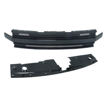 Solid Spare Gloss Black Compatible NEW For Ford Flex 2013-2019 Front Bumper Grille Assembly