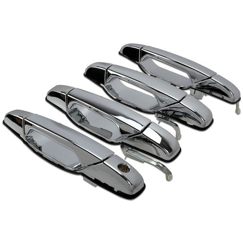 Solid Spare 4x Chrome Door Handles Left&Right For GMC Chevy Tahoe Yukon Sierra Denali 07-13