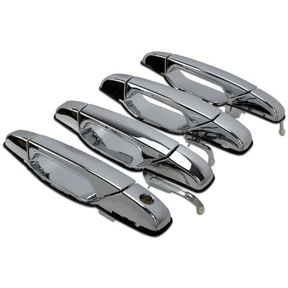 Solid Spare 4x Chrome Door Handles Left&Right For GMC Chevy Tahoe Yukon Sierra Denali 07-13