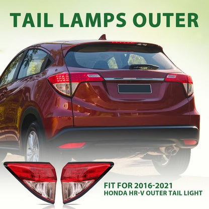 For 2016 2017 2018 Honda HRV HR-V Tail Lights Rear Brake Lamp Outside LH&RH Pair