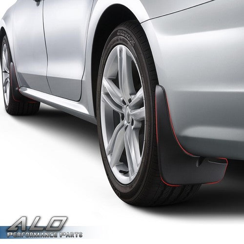 Solid Spare Fit For 2006-2010 Audi A6(C6) Sedan Front+Rear Mud Flap Splash Guard Mudguard