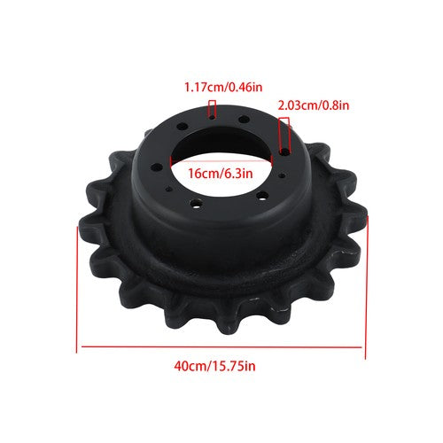 Solid Spare Drive Sprocket - 6Hole Single Speed fits Bobcat T200 T300 T630 T870 7165109