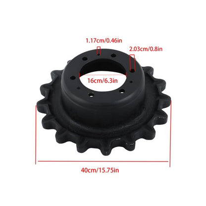 Solid Spare Drive Sprocket - 6Hole Single Speed fits Bobcat T200 T300 T630 T870 7165109