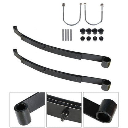Solid Spare For EZGO RXV Golf Cart Heavy Duty Rear 2 Leaf Spring Kit With Bushing & Sleeves