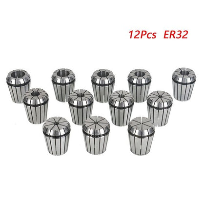 Solid Spare New ER32 Spring Collet Set For CNC Workholding Engraving milling Lathe Tool 12Pc