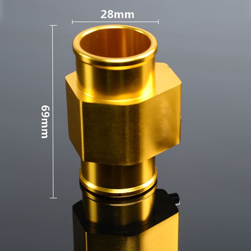 Solid Spare 28mm Car Water Temp Temperature Joint Pipe Sensor Gauge Radiator Hose Adapter 28