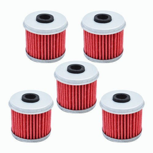 Solid Spare 5x Oil Filter Fit For Honda TRX450R CRF150R CRF150RB CRF250X/R CRF450X CRF450R