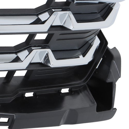 Solid Spare New Chrome Plastic Front Bumper Grille For Chevy Silverado 1500 LTZ 2022-2024