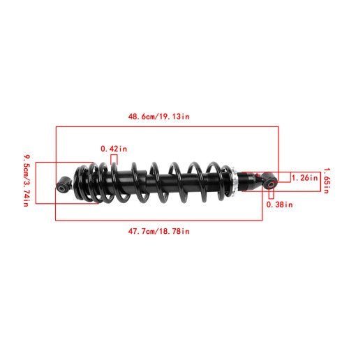 Solid Spare 62100-19B80-019 For Kawasaki Brute Force 750i KVF750 650i KVF650 Rear Shocks ATV