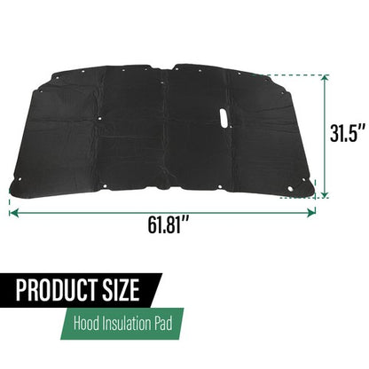 Solid Spare Fit For 1999-2007 Ford F250 F350 F450 Super Duty Excursion Hood Insulation Pad