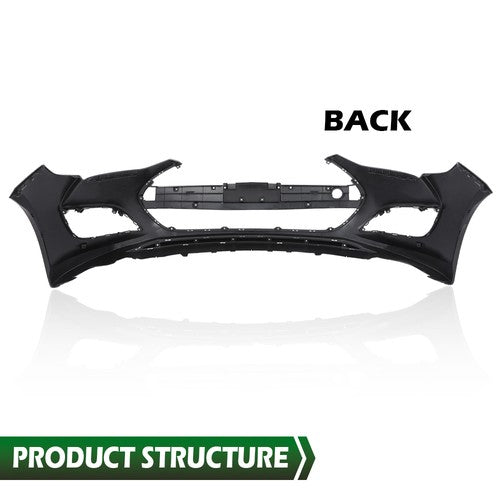 Solid Spare Fit For 2013-2017 Hyundai Veloster Turbo Front Bumper Cover Fascia NEW