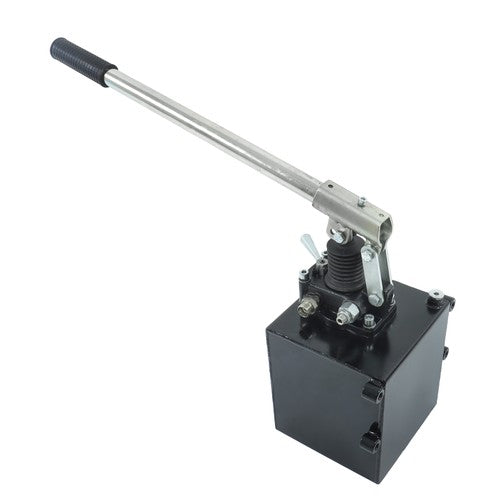 Solid Spare Hydraulic Piston Hand Pump 2.7 Cid 5 Quart With Valve For Double Acting Cylinder