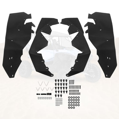 Solid Spare Front&Rear Fender Extensions (Flares) for Honda Talon 1000-R - LIFETIME WARRANTY