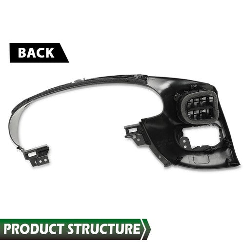 Solid Spare Fit For 1997-2003 Ford F150 Expedition Dash Instrument Cluster Bezel Panel Black