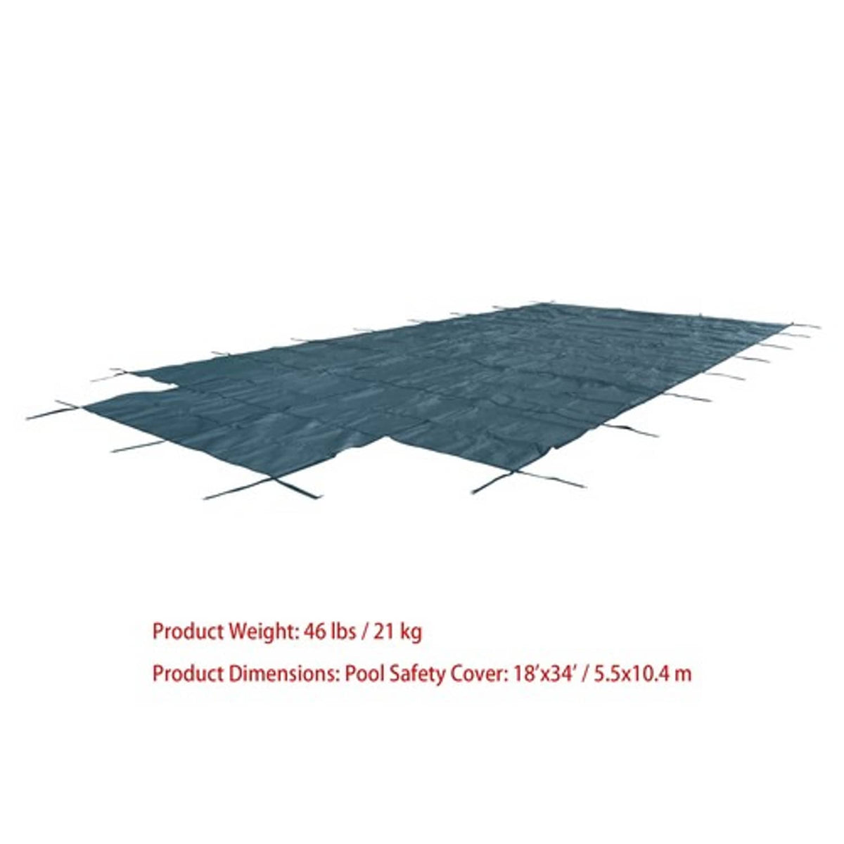 Solid Spare Pool Safety Cover Includes Safety Net & Installation Tools Mesh Solid Pool Cover