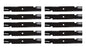 Solid Spare (10) Blades for Wright 71440001 Stander 36" Lawn Mower Gator Blade Pack