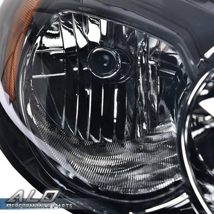 Solid Spare Fit For 06-13 Chevy Impala/06-07 Monte Carlo Amber Corner Smoke Lens Headlights