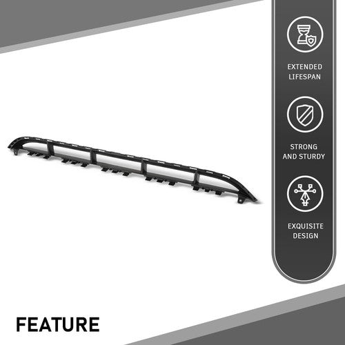 Solid Spare Front Bumper Cover Lower Center Grille Insert Fit For 2010-2015 Audi Q7 S-Line