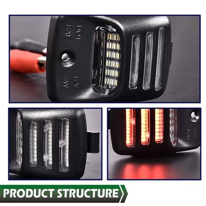Solid Spare Full LED License Plate Light Fit For 2005-2015 Toyota Tacoma Tundra Red