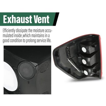 Solid Spare Fit For 2021-223 Ford F150 XL w/o Blind Spot TaiL Lights Brake Lamps Left+Right