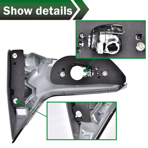 Solid Spare Fit For 16-17 Honda HR-V Rear Left Driver Side Inner Tail Light Brake Lamp