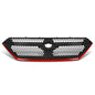 Solid Spare Fit For 2022-2024 Subaru WRX Front Bumper Grille Black & Red Grill Assembly