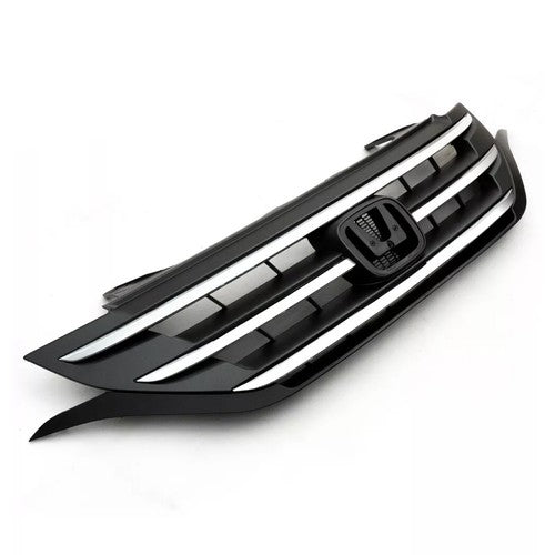 Front Bumper Upper Grille Grill w/Chrome Trim Fit 2012 2013 2014 Honda CRV CR-V
