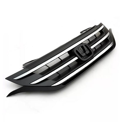 Front Bumper Upper Grille Grill w/Chrome Trim Fit 2012 2013 2014 Honda CRV CR-V