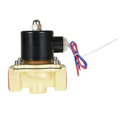 Solid Spare AC 110V 120V Volt NC 1" NPT Electric Solenoid Valve Brass Water Air Gas