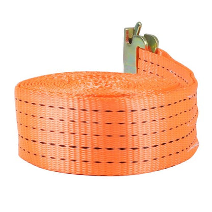 Solid Spare 4400 lbs 2" x 15' E-Track Ratchet Heavy Duty Straps Orange Tie Down Strap 8 Set