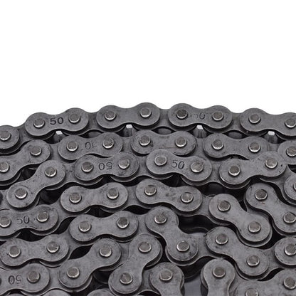 Solid Spare #50 10 Feet carbon stell Roller Chain With 1Connecting Links Pitch Size 0.625"