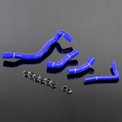 Solid Spare Fit For VW Golf 1.6 MK4 A Hose Blue Silicone Radiator Hose Pipe+ Clamps Kit
