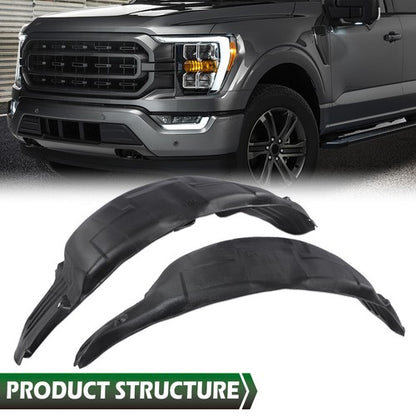 Solid Spare Rear Fender Liner Wheel Well Guard Fit For 2021-2024 Ford F-150 ML3Z9927886A