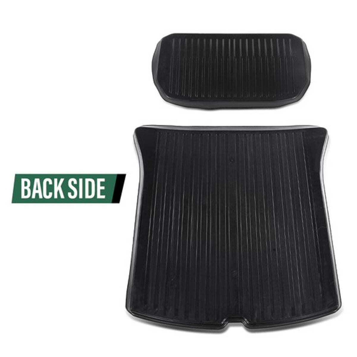 Solid Spare Fit For 20-24 Tesla Model Y TPE Front+Rear Trunk Mats Storage Cargo Liner