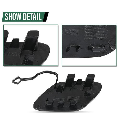 Solid Spare Fit For 14-16 Mercedes W212 E250 E350 E400 E550 Front Bumper Tow Hook Eye Cover