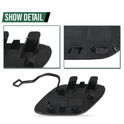 Solid Spare Fit For 14-16 Mercedes W212 E250 E350 E400 E550 Front Bumper Tow Hook Eye Cover