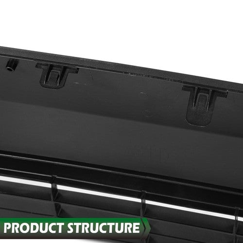 Solid Spare Fit For 2019-2022 Toyota RAV4 Black Front Bumper Lower Grill Grille TO1036209