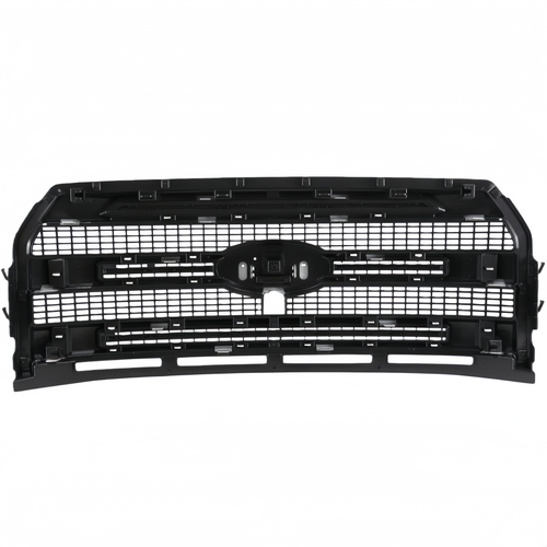 For Ford F-150 Platinum 2015-2017 Front Upper Grille W/ Camera Hole Matte Black