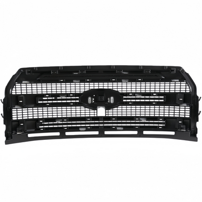 For Ford F-150 Platinum 2015-2017 Front Upper Grille W/ Camera Hole Matte Black