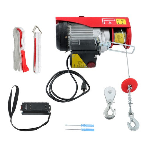 Solid Spare 110V 880lbs Automatic Lift Electric Hoist with 328ft Wireless Remote Control