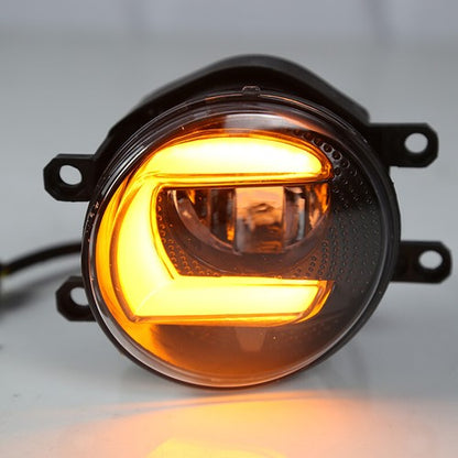 Double Color LED Fog Lights Lamps Fit Toyota Highlander Camry Corolla w/wiring