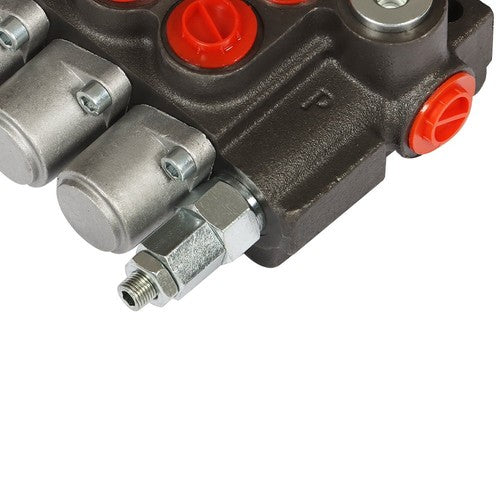 Solid Spare 7 Spool Hydraulic Directional Control Valve 13gpm P40 Double Acting Cylinder