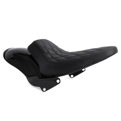 Solid Spare Short Rear Fender Black Seat For Harley-Davidson Softail 06-17 200mm Tire models