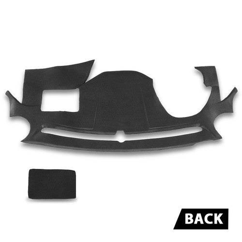 Solid Spare TPE Dashboard Dash Cover Cap Overlay Black Fit For Hyundai Sonata 2011-2014