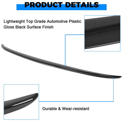 Solid Spare Glossy Trunk Spoiler Lip For Mercedes C-Class W205 15-2022 C300/C63/C43 AMG