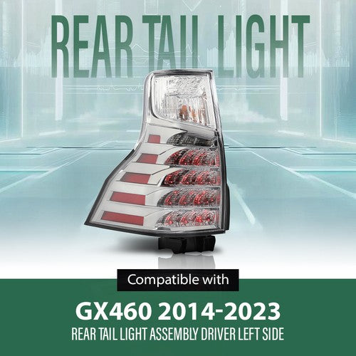 Solid Spare Tail Light Assembly Fit For 2014-2023 Lexus GX460 Rear Lamp Left Driver Side