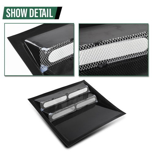 Solid Spare Front Upper Hood Scoop Vent Cold Air Flow Fit For Humvee Hummer H1